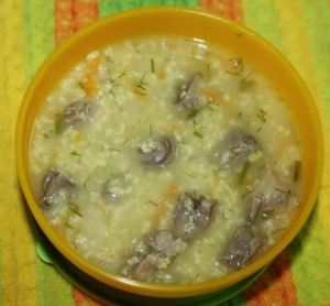 Кулеш с куриными потрошками Кулеш с куриными потрошками