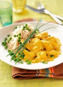 Курица карри с ананасами Курица карри с ананасами