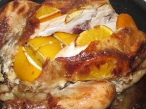 Курица с апельсинами в духовке Курица с апельсинами в духовке
