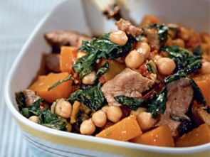 Курица с тыквой и нутом Курица с тыквой и нутом