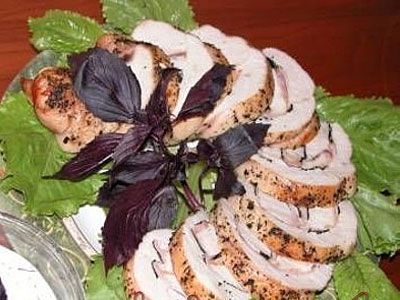 Куриная Грудка с базиликовой начинкой Куриная Грудка с базиликовой начинкой