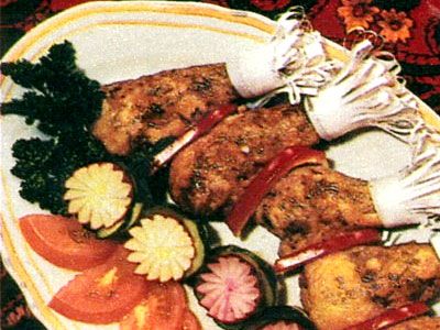 Куринные ножки фаршированные грибами Куринные ножки фаршированные грибами
