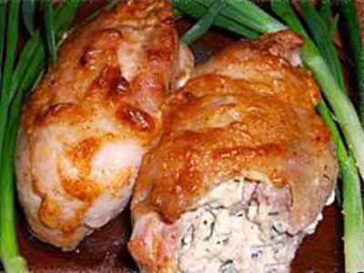 Куриные бедра фаршированные брынзой Куриные бедра фаршированные брынзой