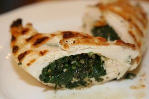 Куриные грудки со шпинатом Куриные грудки со шпинатом