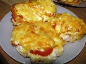 Куриные отбивные с помидорами и болгарским перцем Куриные отбивные с помидорами и болгарским перцем