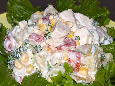 Куриный салат с ананасами от Кристины Куриный салат с ананасами от Кристины