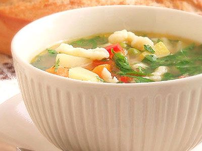 Куриный суп с клецками и капустой Куриный суп с клецками и капустой