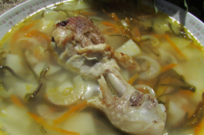 Куриный суп с морской капустой Куриный суп с морской капустой