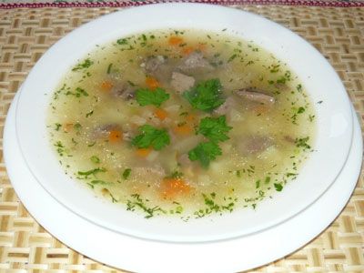 Куриный суп с потрошками Куриный суп с потрошками