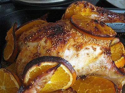 Курочка медовая с апельсинами Курочка медовая с апельсинами