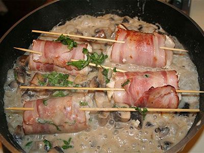 Курочка на шпажках Курочка на шпажках
