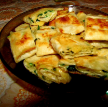 Лавашные рулетики с сыром и зеленью