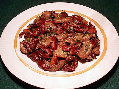 Лобио с грибами и укропом Лобио с грибами и укропом