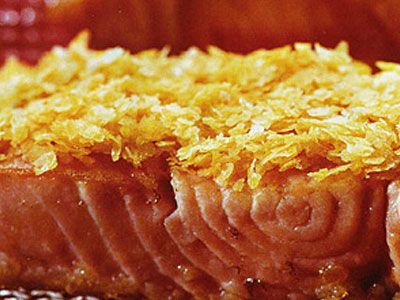 Лосось в картофельной корочке Лосось в картофельной корочке