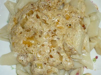 Макароны с креветочным соусом Макароны с креветочным соусом
