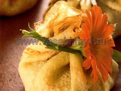 Мешочки с яблоками и изюмом Мешочки с яблоками и изюмом