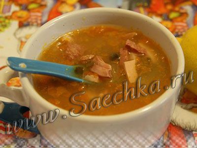 Мясная солянка