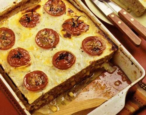 Мясная запеканка и кукурузой с картофелем Мясная запеканка и кукурузой с картофелем