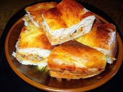 Мясной пирог с капустой и грибами Мясной пирог с капустой и грибами