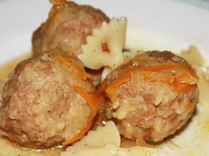 Мясные тефтели с фарфале Мясные тефтели с фарфале