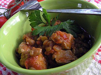 Мясо с чечевицей по-венгерски Мясо с чечевицей по-венгерски