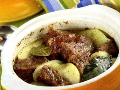 Мясо тушенное с айвой Мясо тушенное с айвой
