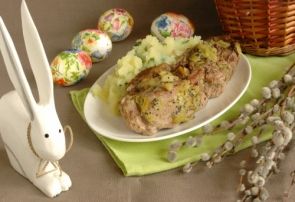 Мясо, запеченное с киви Мясо, запеченное с киви