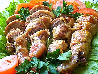 Окорочка куриные фаршированные Окорочка куриные фаршированные