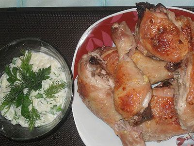 Окорочка в чесночном соусе Окорочка в чесночном соусе