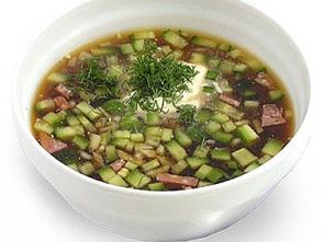 Окрошка мясная. Окрошка мясная.