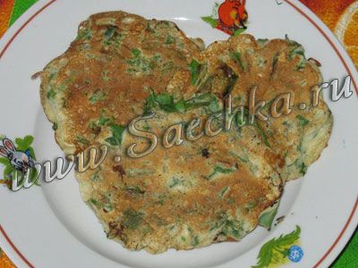 Оладьи с луком Оладьи с луком