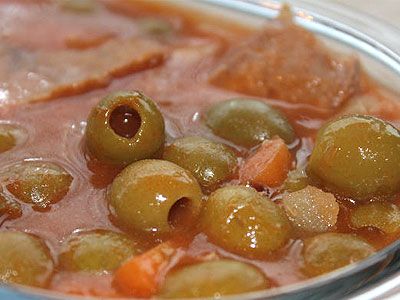 Оливковый красный суп