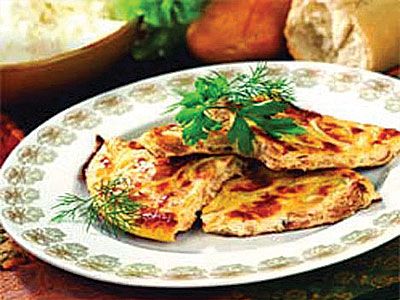 Омлет с сыром и луком Омлет с сыром и луком