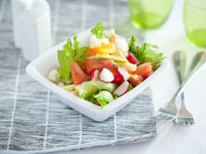 Овощной салат с кабачками Овощной салат с кабачками