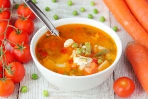 Овощной суп с яйцом Овощной суп с яйцом