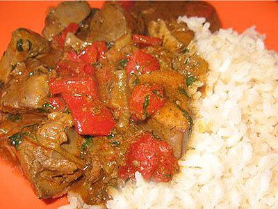 Паприкаш из куриной печени по-венгерски Паприкаш из куриной печени по-венгерски