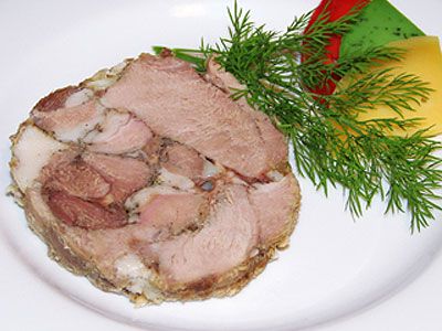 Пасхальное мясо, мясной рулет Пасхальное мясо, мясной рулет