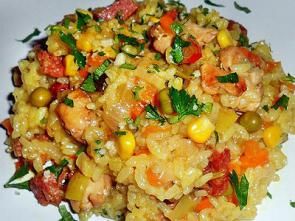 Паэлья с курицей Паэлья с курицей