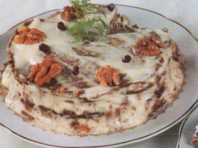 Печень под майонезом с орехами Печень под майонезом с орехами