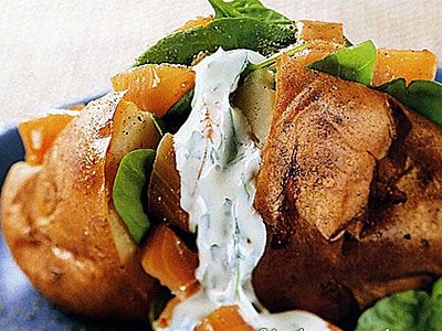 Печеный картофель с семгой Печеный картофель с семгой