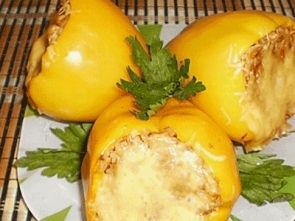Перцы фаршированные гречкой Перцы фаршированные гречкой
