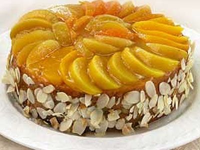 Персиковый торт с миндалем и маком Персиковый торт с миндалем и маком
