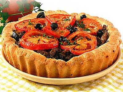 Пицца с куриной печенью