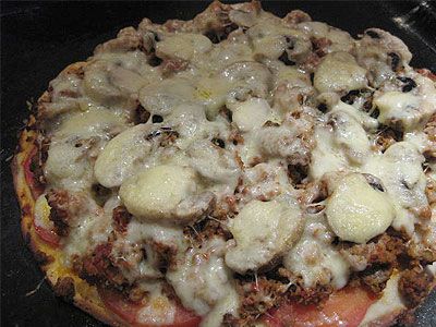 Пицца с мясным фаршем Пицца с мясным фаршем