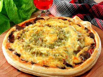 Пицца с печенью и капустой Пицца с печенью и капустой