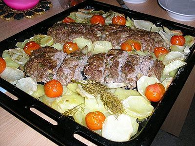 Пикантное жаркое с зеленью и чесноком Пикантное жаркое с зеленью и чесноком