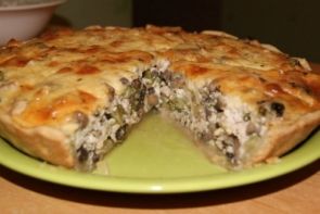 Пирог из курицы с грибами в сливках Пирог из курицы с грибами в сливках