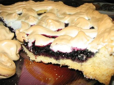 Пирог песочный с черникой Пирог песочный с черникой