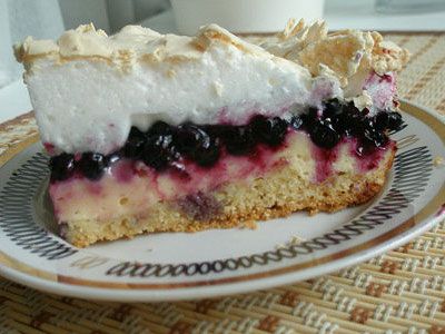 Пирог с черникой и творогом Пирог с черникой и творогом