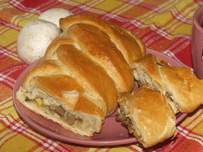 Пирог с грибами и яйцом Пирог с грибами и яйцом